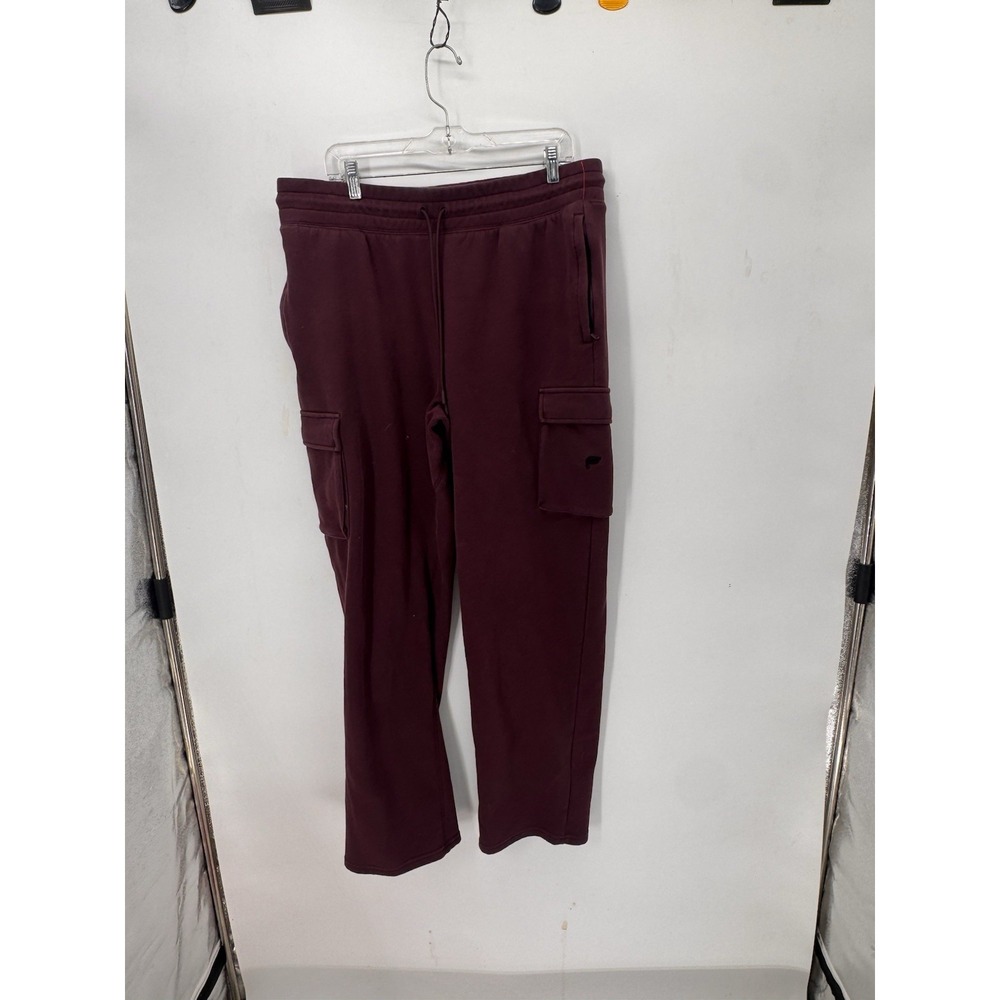 Fabletics The Go-To Straight Leg Pants Mens Large Purple Fleece Athletic Stretch